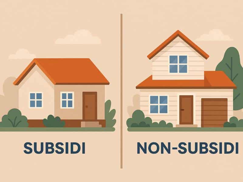 Jenis Rumah yang Bisa Dibeli Lewat KPR Subsidi vs Non-Subsidi