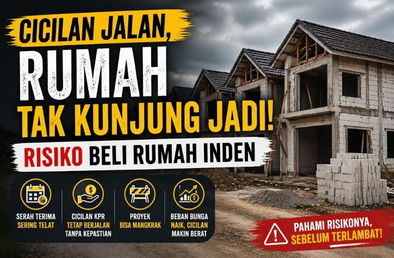 Risiko Beli Rumah Inden: Cicilan Jalan Tapi Rumah Tak Kunjung Jadi